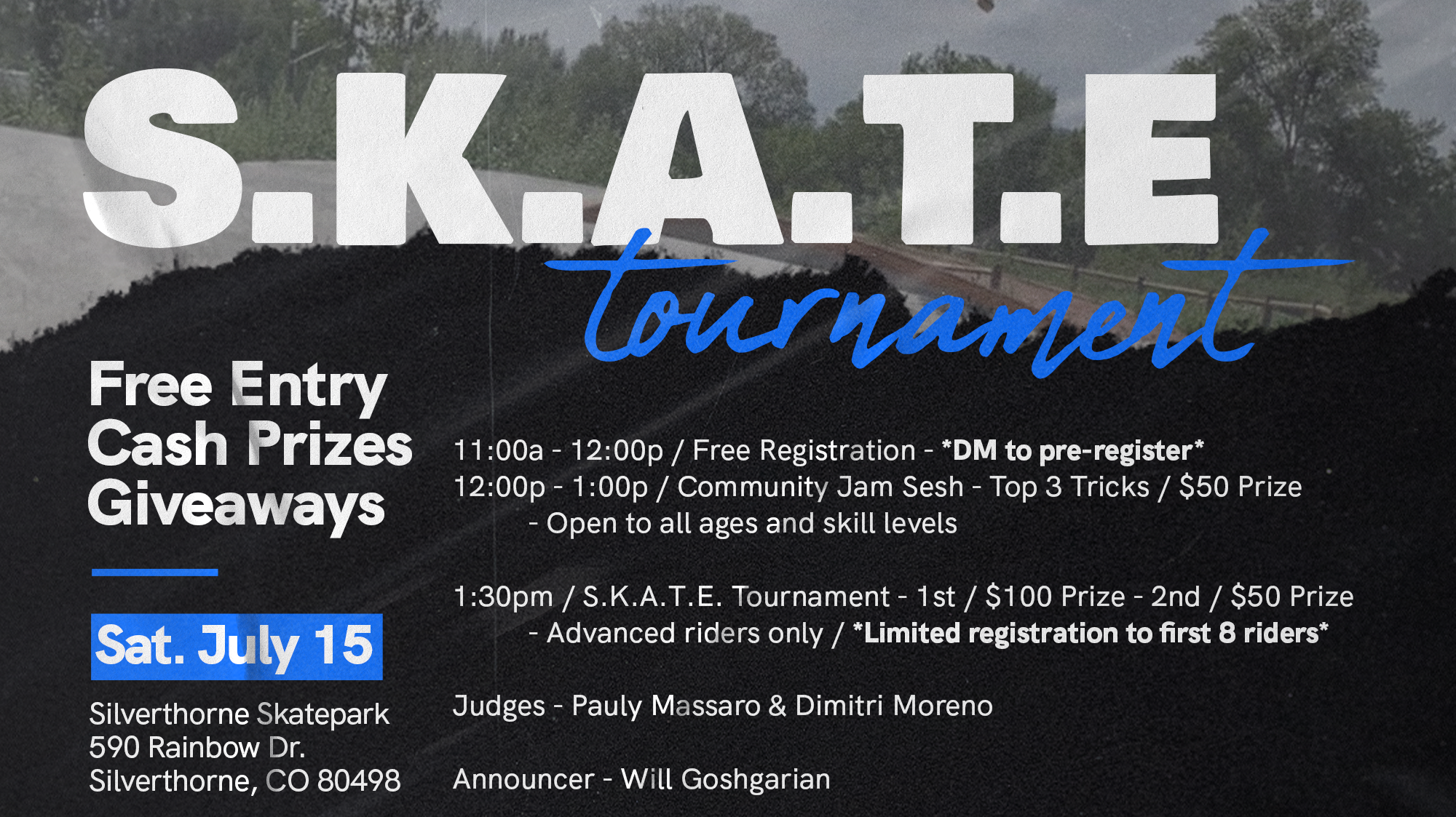 Silverthorne Skate Jam - Hosted by Snow Pirates Co.